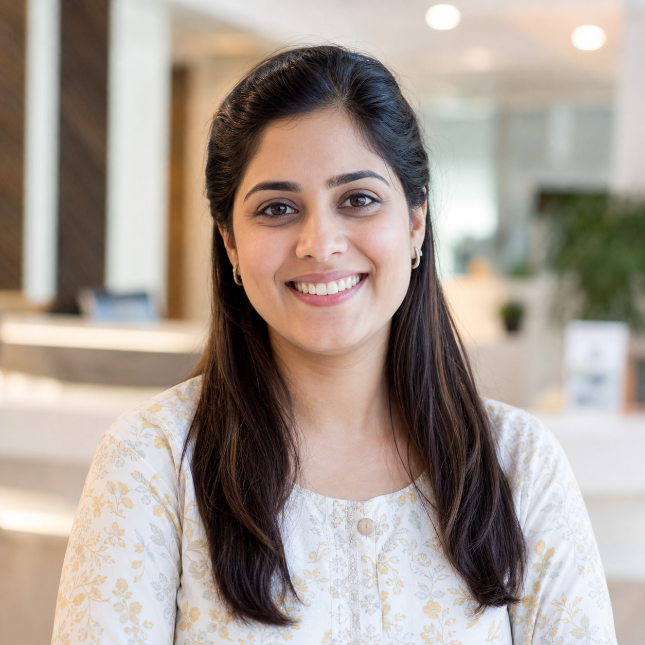 Indian customer review portrait