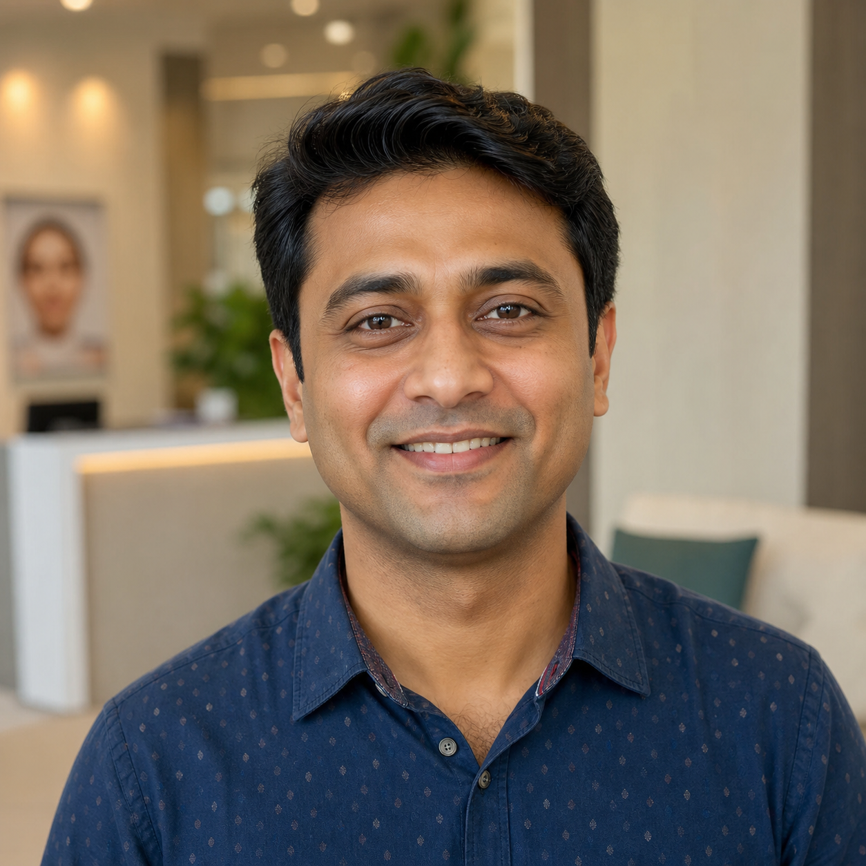 Indian customer review portrait
